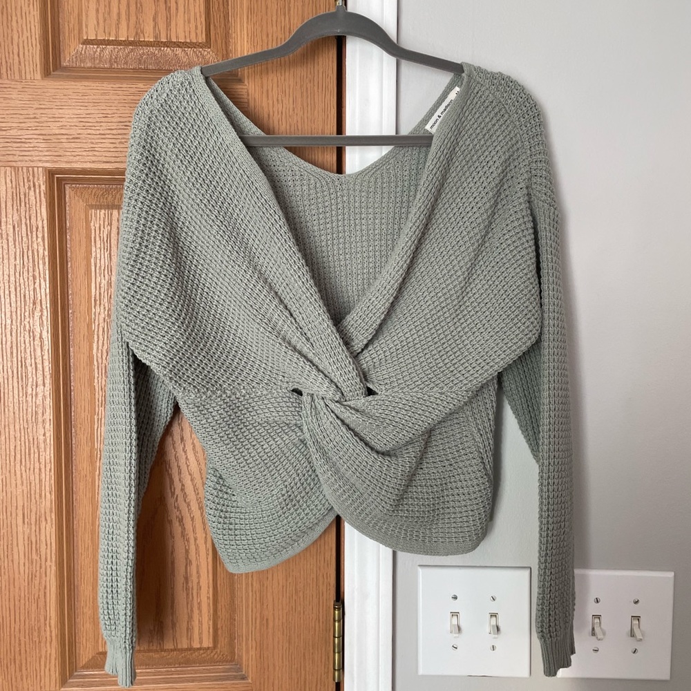 Moon & Madison Twist Sweater
